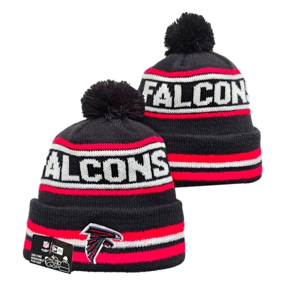 New Era Other - Atlanta Falcons New Era Black & Red Beanie